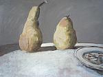 Two Pears, Plate